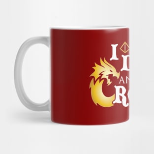 I Drink & I Roll Things (Metallic Dragon / White) Mug